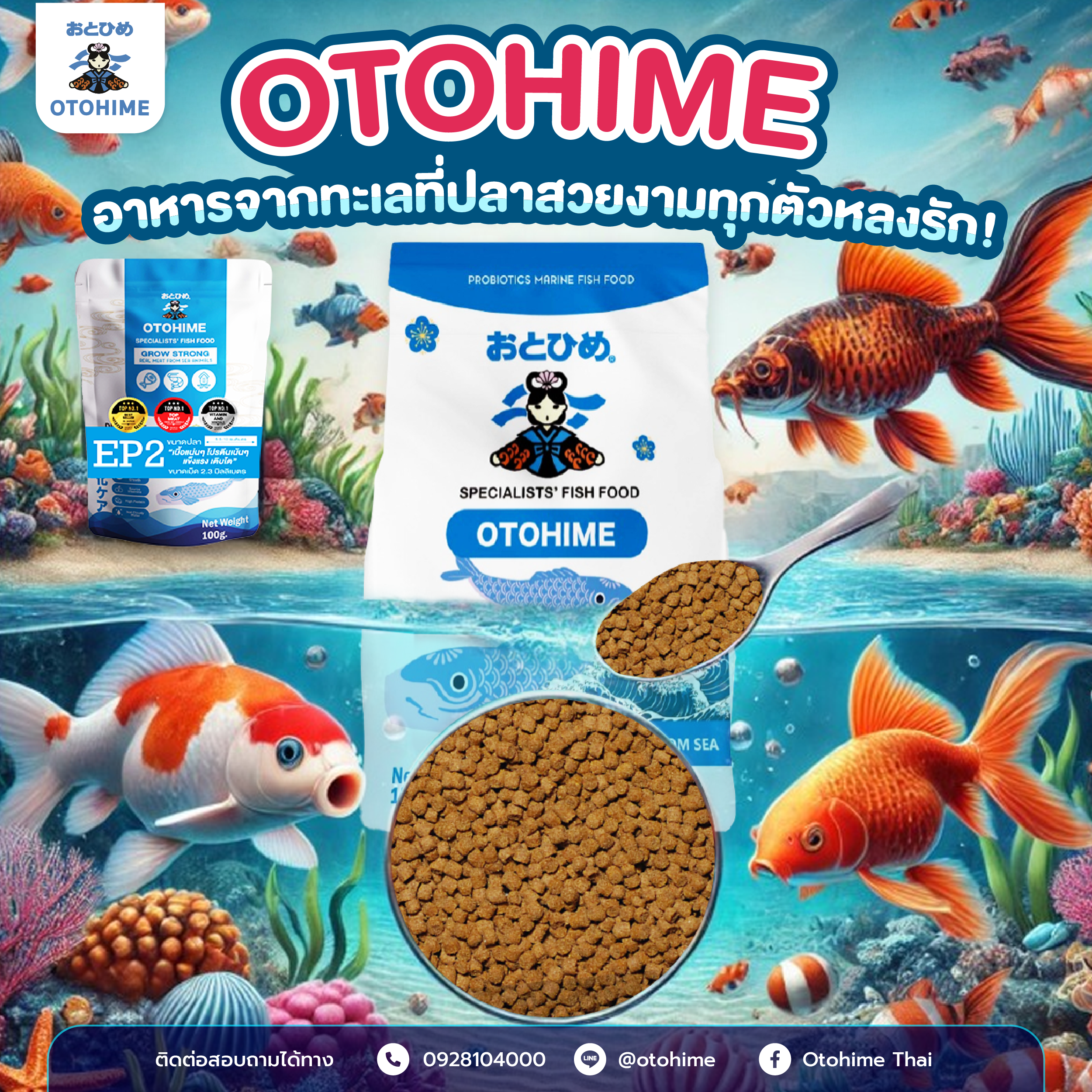 Otohime อาหารปลาจากเนื้อสัตว์ทะเล